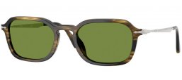 Gafas de Sol - Persol - PO3381S - 12374E  STRIPED BLACK OLIVE GREEN // GREEN