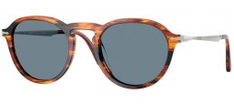 Gafas de Sol - Persol - PO3383S - 123556  STRIPED BLACK BROWN // BLUE
