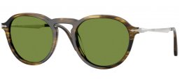 Gafas de Sol - Persol - PO3383S - 12374E  STRIPED BLACK OLIVE GREEN // GREEN