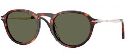 Gafas de Sol - Persol - PO3383S - 24/58 DARK HAVANA // GREEN POLARIZED