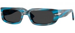 Gafas de Sol - Persol - PO3385S MEL - 123448  STRIPED BLUE GREY // BLACK POLARIZED
