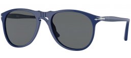 Sunglasses - Persol - PO9649S - 1170B1 PLAIN BLUE // DARK GREY