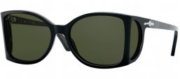 Sunglasses - Persol - PO0005 - 95/31 BLACK // GREEN