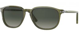 Sunglasses - Persol - PO3019S - 114271 OLIVE GREEN TRASPARENT // LIGHT GREY GRADIENT DARK GREY