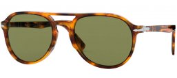 Lunettes de soleil - Persol - PO3235S - 01084E  COFFEE // GREEN ANTIREFLECTION