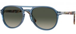 Sunglasses - Persol - PO3235S - 120271  TRANSPARENT NAVY BLUE // GREY GRADIENT