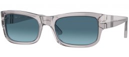 Sunglasses - Persol - PO3326S - 309/Q8 TRANSPARENT GREY // LIGHT BLUE GRADIENT