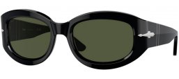 Lunettes de soleil - Persol - PO3335S - 95/31 BLACK // GREEN