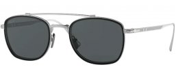Sunglasses - Persol - PO5005ST - 8006B1 SILVER BLACK // DARK GREY