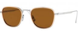 Sunglasses - Persol - PO5007ST - 801057 SILVER GOLD // BROWN POLARIZED