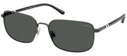 Gafas de Sol - POLO Ralph Lauren - PH3159 - 947987  SEMI SHINY DARK GUNMETAL // DARK GREY