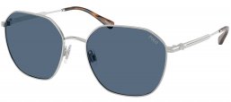 Gafas de Sol - POLO Ralph Lauren - PH3160 - 900180  SHINY SILVER // DARK BLUE