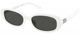 Gafas de Sol - POLO Ralph Lauren - PH4198U - 554487  SHINY WHITE // DARK GREY