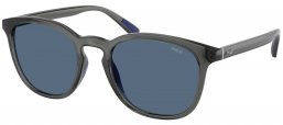 Gafas de Sol - POLO Ralph Lauren - PH4222U - 579980  SHINY TRANSPARENT GREY // DARK BLUE