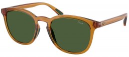 Gafas de Sol - POLO Ralph Lauren - PH4222U - 620971  SHINY TRANSPARENT BROWN HONEY // BOTTLE GREEN