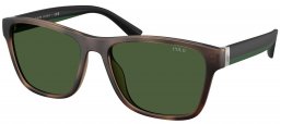 Gafas de Sol - POLO Ralph Lauren - PH4229U - 607071  MATTE DARK HAVANA // GREEN BOTTLE