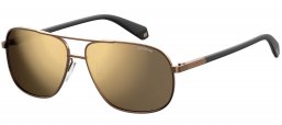 Gafas de Sol - Polaroid - PLD 2074/S/X - 09Q (LM) BROWN // GREY GOLD MIRROR POLARIZED