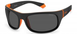 Gafas de Sol - Polaroid - PLD 2125/S - 8LZ (M9) BLACK ORANGE // GREY POLARIZED