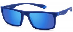 Gafas de Sol - Polaroid - PLD 2134/S - ZX9 (5X) BLUE AZURE // GREY BLUE MIRROR POLARIZED
