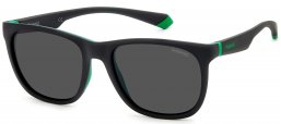 Gafas de Sol - Polaroid - PLD 2140/S - 3OL (M9) MATTE BLACK GREEN // GREY POLARIZED