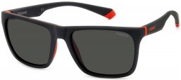 Gafas de Sol - Polaroid - PLD 2141/S - BLX (M9) MATTE BLACK RED // GREY POLARIZED