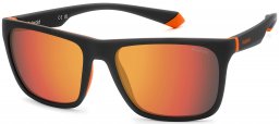 Gafas de Sol - Polaroid - PLD 2141/S - RC2 (OZ) MATTE BLACK ORANGE // RED MIRROR POLARIZED
