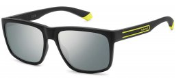 Gafas de Sol - Polaroid - PLD 2149/S - 71C (EX) BLACK YELLOW // GREY SILVER FLASH POLARIZED