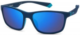 Gafas de Sol - Polaroid - PLD 2153/S - FLL (5X) MATTE BLUE // GREY BLUE MIRROR POLARIZED