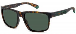 Gafas de Sol - Polaroid - PLD 2157/S - HGC (UC) MATTE BROWN HAVANA // GREEN POLARIZED