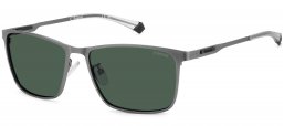 Gafas de Sol - Polaroid - PLD 2159/G/S/X - R80 (UC) MATTE DARK RUTHENIUM // GREEN POLARIZED