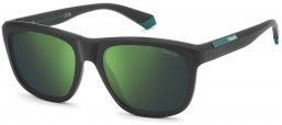 Gafas de Sol - Polaroid - PLD 2163/S - 3OL (5Z) MATTE BLACK // GREY MIRROR GREEN POLARIZED