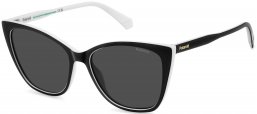Gafas de Sol - Polaroid - PLD 4181/S - 80S (M9) BLACK WHITE // GREY POLARIZED