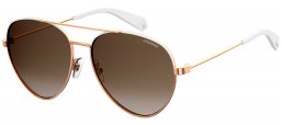 Gafas de Sol - Polaroid - PLD 6055/S - VK6 (LA) WHITE // BROWN GRADIENT POLARIZED