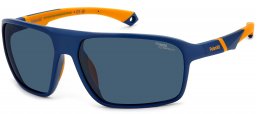 Gafas de Sol - Polaroid - PLD 7058/S - FLL (7I) MATTE BLUE // BLUE POLARIZED HIGH CONTRAST