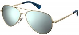 Gafas Junior - Polaroid Junior - PLD 8015/N/NEW - J5G (EX) GOLD // GREY SILVER MIRROR POLARIZED