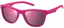 Gafas Junior - Polaroid Junior - PLD 8018/S - CYQ (AI) DARK PINK // GREY PINK MIRROR POLARIZED