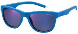 Gafas Junior - Polaroid Junior - PLD 8018/S - ZDI (JY) BLUE // GREY BLUE MIRROR POLARIZED
