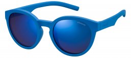 Gafas Junior - Polaroid Junior - PLD 8019/S - ZDI (JY) BLUE // GREY BLUE MIRROR POLARIZED