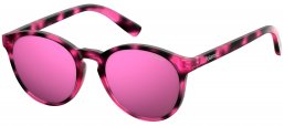 Gafas Junior - Polaroid Junior - PLD 8024/S - C4B (AI) HAVANA FUCHSIA // GREY PINK MIRROR POLARIZED