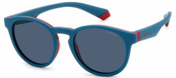 Gafas Junior - Polaroid Junior - PLD 8048/S - CLP (C3) TEAL RED // GREY POLARIZED