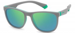 Gafas Junior - Polaroid Junior - PLD 8049/S - 3U5 (5Z) GREY GREEN // GREY MULTILAYER GREEN POLARIZED