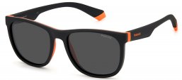 Gafas Junior - Polaroid Junior - PLD 8049/S - 8LZ (M9) BLACK ORANGE // GREY POLARIZED
