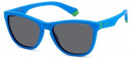 Gafas Junior - Polaroid Junior - PLD 8056/S - FLL (M9) MATTE BLUE // GREY POLARIZED