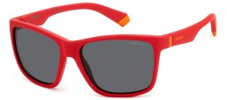 Gafas Junior - Polaroid Junior - PLD 8057/S - 0Z3 (M9) MATTE RED // GREY POLARIZED