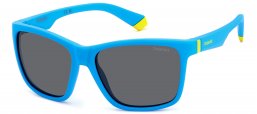 Gafas Junior - Polaroid Junior - PLD 8057/S - FLL (M9) MATTE BLUE // GREY POLARIZED