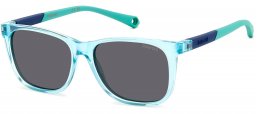 Gafas Junior - Polaroid Junior - PLD 8058/S - MVU (M9) AZURE // GREY POLARIZED