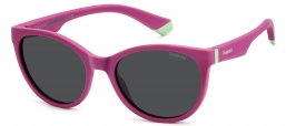 Gafas Junior - Polaroid Junior - PLD 8065/S - QHO (M9) CYCLAMEN // GREY POLARIZED