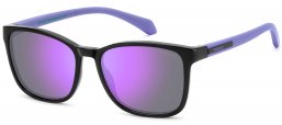 Gafas Junior - Polaroid Junior - PLD 8077/S - 1X2 (MF) BLACK LILAC // VIOLET MIRROR POLARIZED