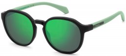 Gafas Junior - Polaroid Junior - PLD 8078/S - 003 (5Z) MATTE BLACK // GREY MIRROR GREEN POLARIZED