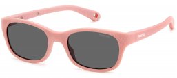 Gafas Junior - Polaroid Junior - PLD K006/S - W66 (M9) PINK GLITTER // GREY POLARIZED